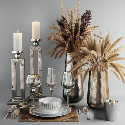 现代餐具 装饰 摆件